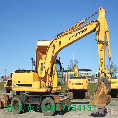 优级原装现代210W-9轮胎挖机二手轮式挖掘机销售介绍